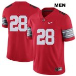 Men's NCAA Ohio State Buckeyes Dominic DiMaccio #28 College Stitched 2018 Spring Game No Name Authentic Nike Red Football Jersey EH20H07ID